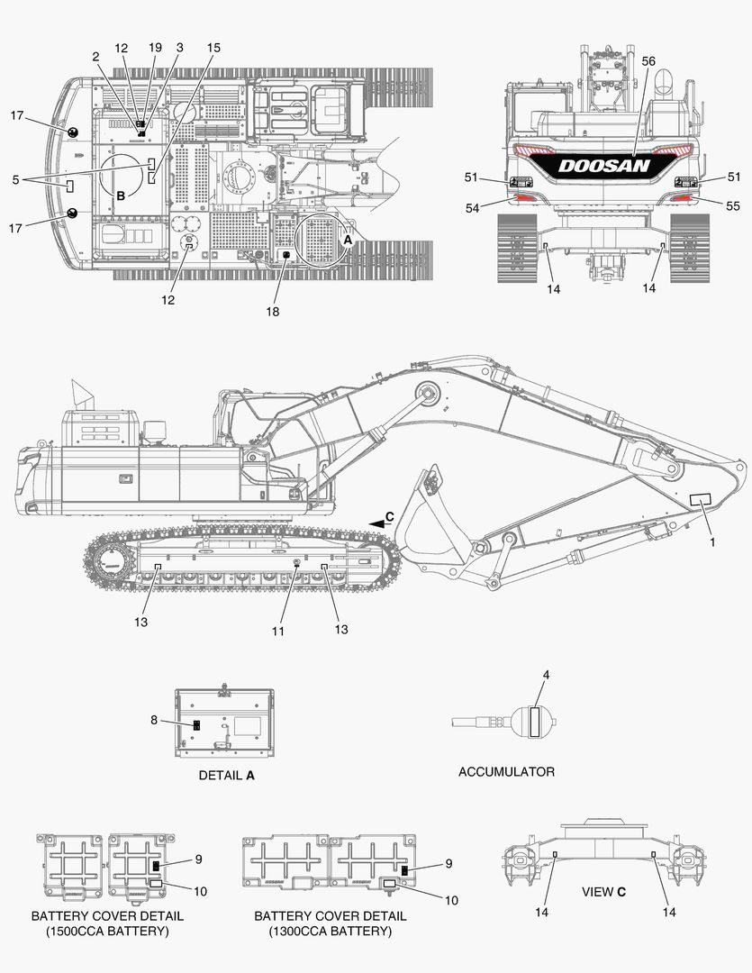ПРЕДУПРЕЖДАЮЩАЯ ТАБЛИЧКА - ВНЕШНЯЯ ЧАСТЬ
