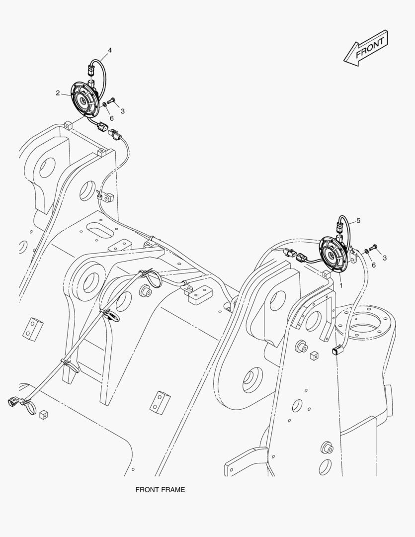 Схема 5330 ELECTRIC PARTS - FRONT(EUROPE)