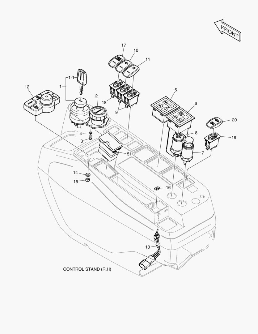 ЭЛЕКТРИЧЕСКИЕ ЗАПЧАСТИ - ПУЛЬТ УПРАВЛЕНИЯ