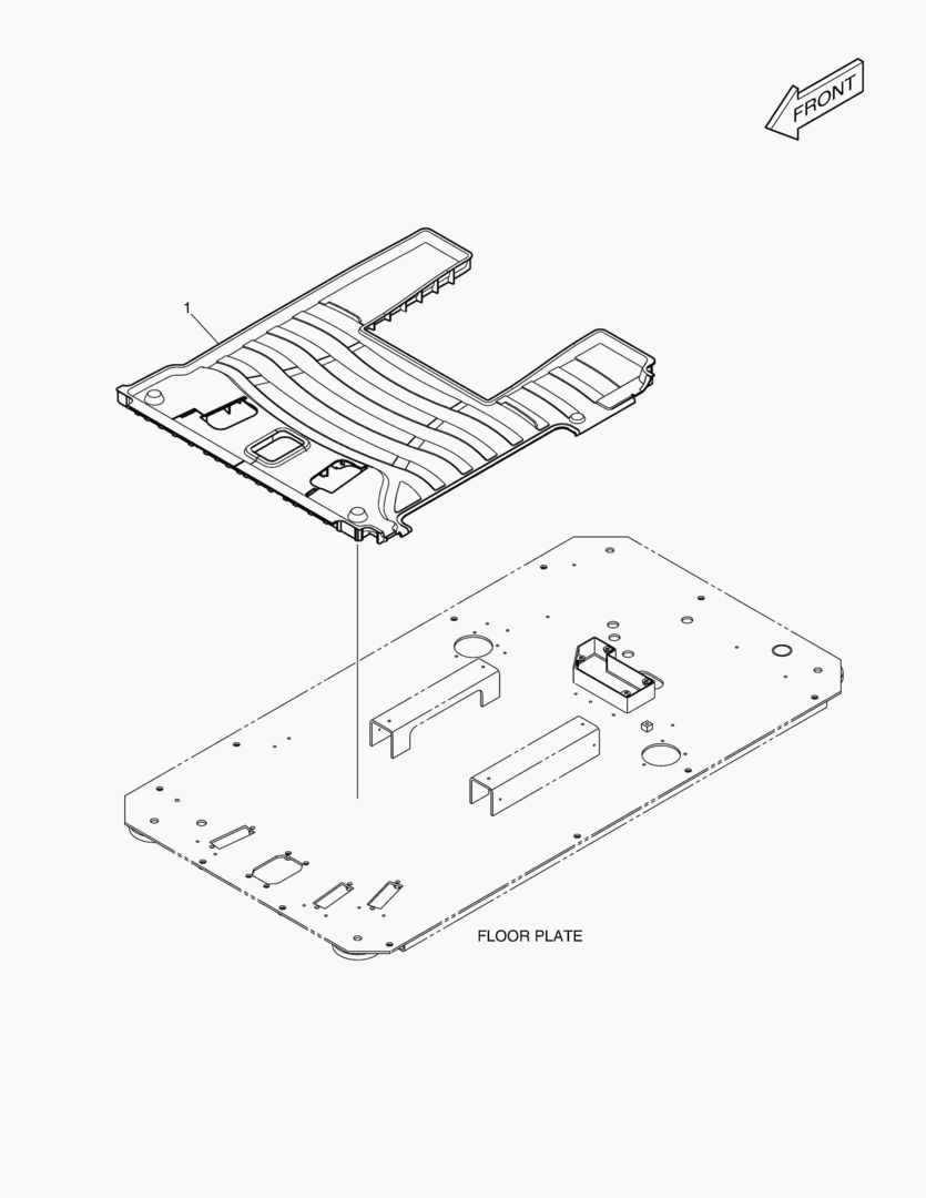 КОВРИК НА ПОЛУ КУЗОВА - 2 ПЕДАЛИ(СИСТЕМА ЗАЩИТЫ ПРИ ОПРОКИДЫВАНИИ)