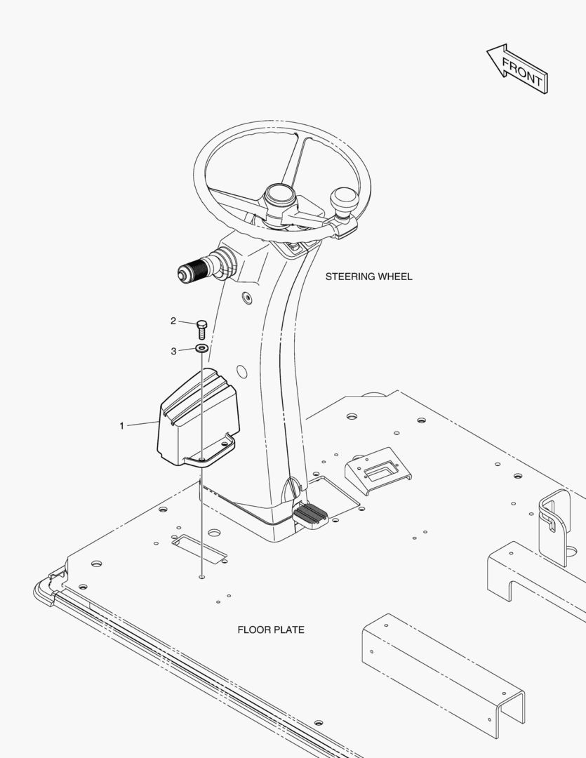 ПОДСТАВКА ДЛЯ НОГ - ЛЕВОСТОРОННИЙ