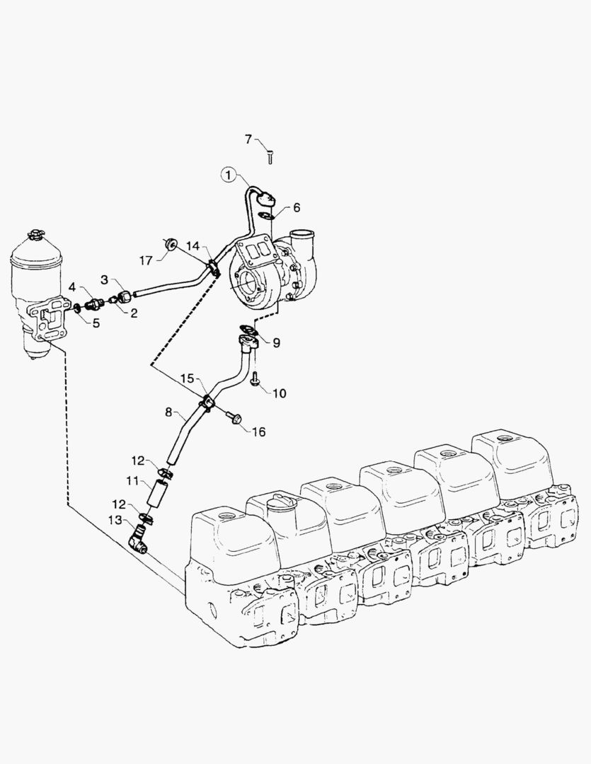 Спецтехника G010-49 LUBRICATING OIL LINES