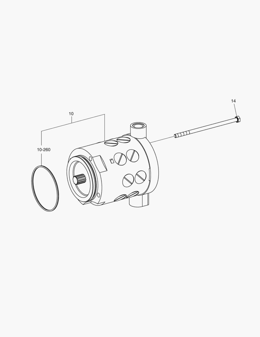 Схема АВАРИЙНЫЙ НАСОС РУЛЕВОГО УПРАВЛЕНИЯ