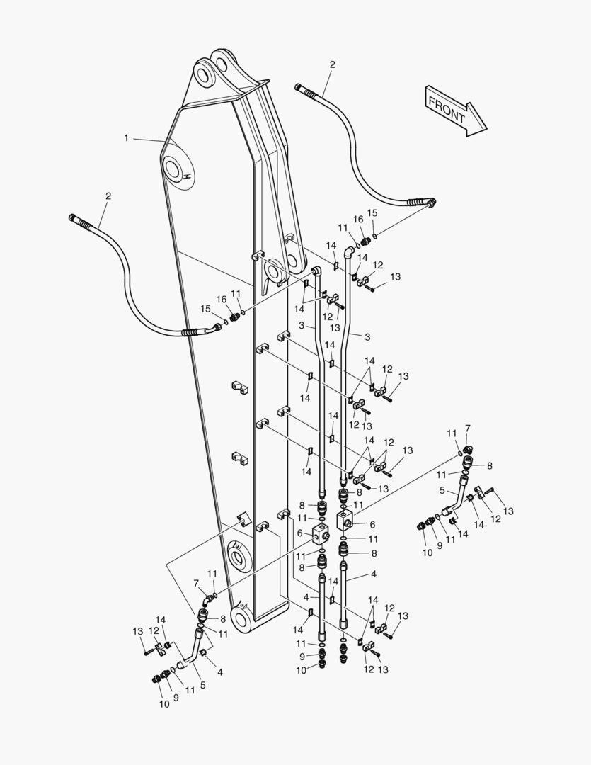 6500 ARM PIPING(2.6m)-ROTATION & TILTING