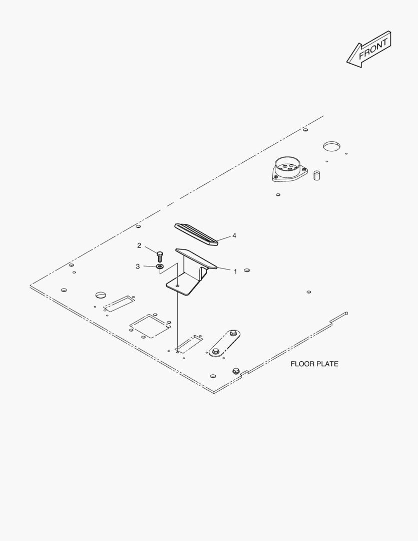 ПОДСТАВКА ДЛЯ НОГ - ЛЕВОСТОРОННИЙ