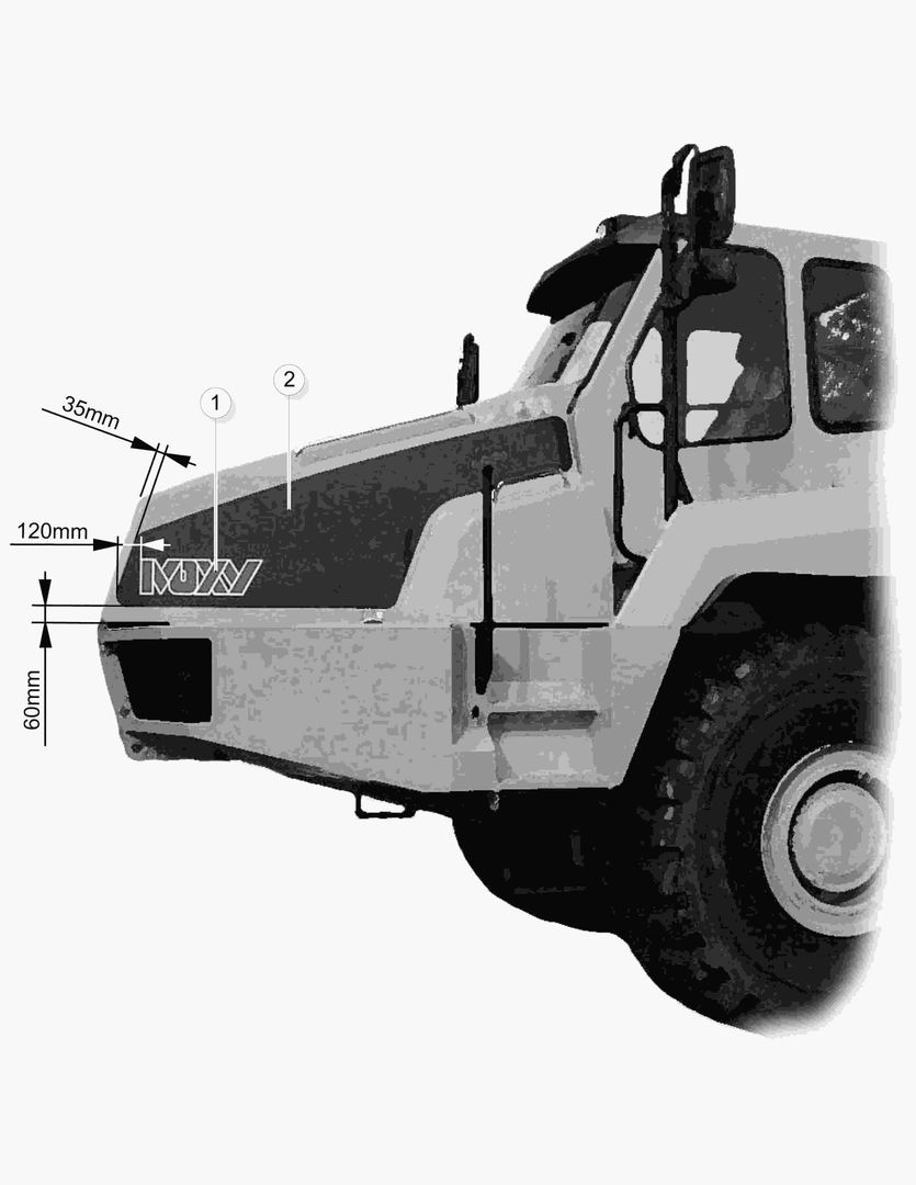 Спецтехника G090-51 DECOR STRIPING; FRONT [410002~410251]