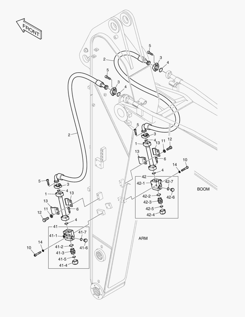 6520 ARM PIPING - ARM 2.4m(ONE & TWO WAY)