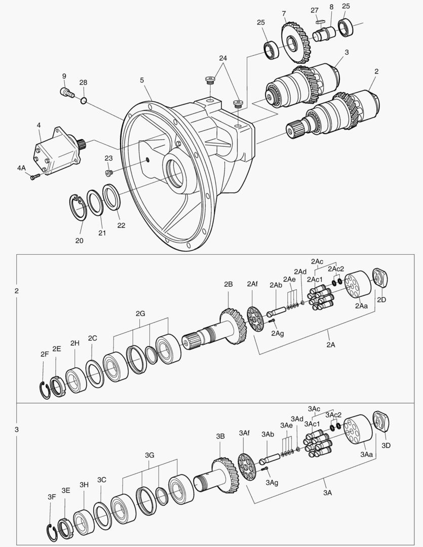 ОСНОВНОЙ НАСОС - РОТОР В СБОРЕ
