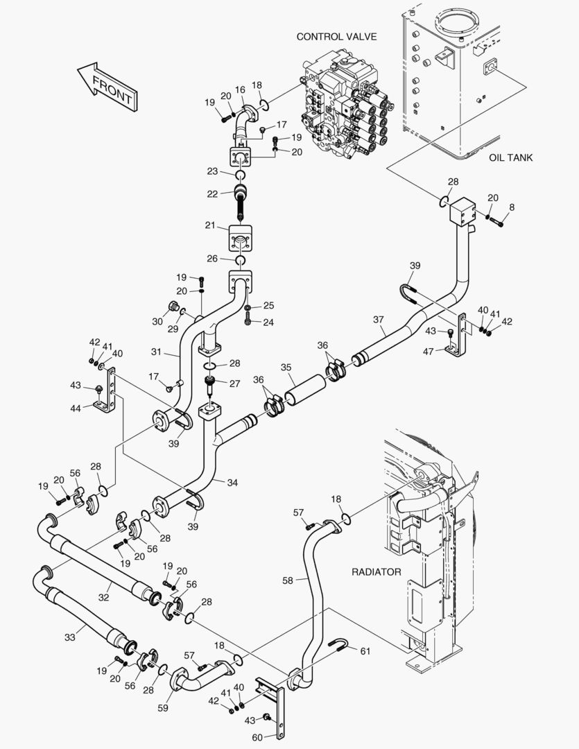 ТУБОПРОВОД МАСЛЯНОГО РАДИАТОРА(2)