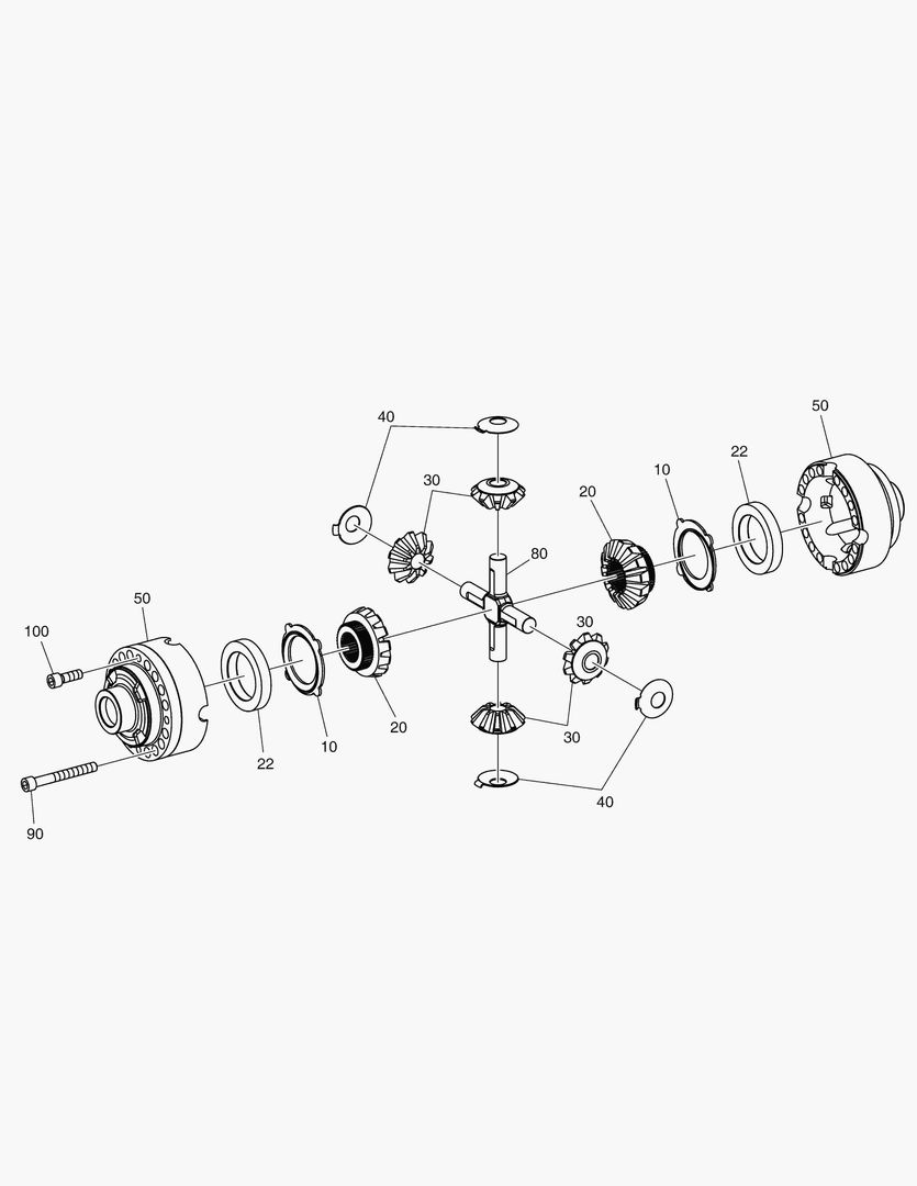 Спецтехника 4760 DIFFERENTIAL GEAR - FRONT AXLE(WIDE) [1082~] - главное фото