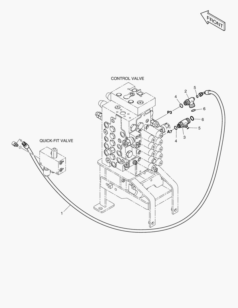 6320 MAIN PIPING - QUICK CLAMP & TWO PUMP