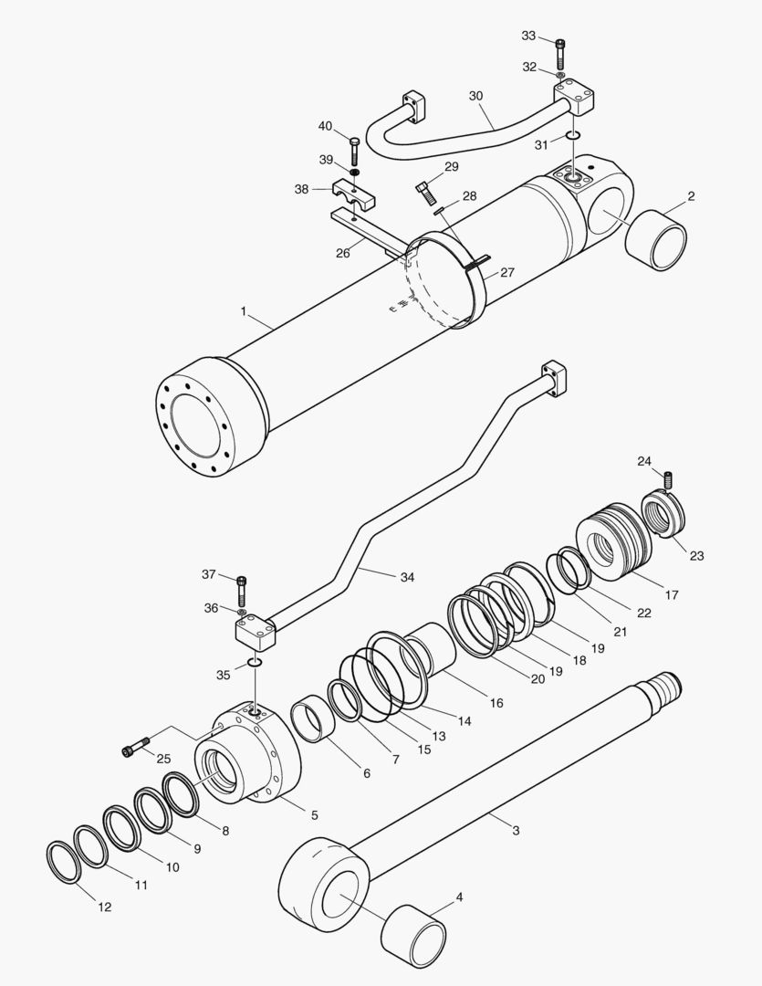 Спецтехника 4310 BOOM CYLINDER - R.H. [5001~7126]