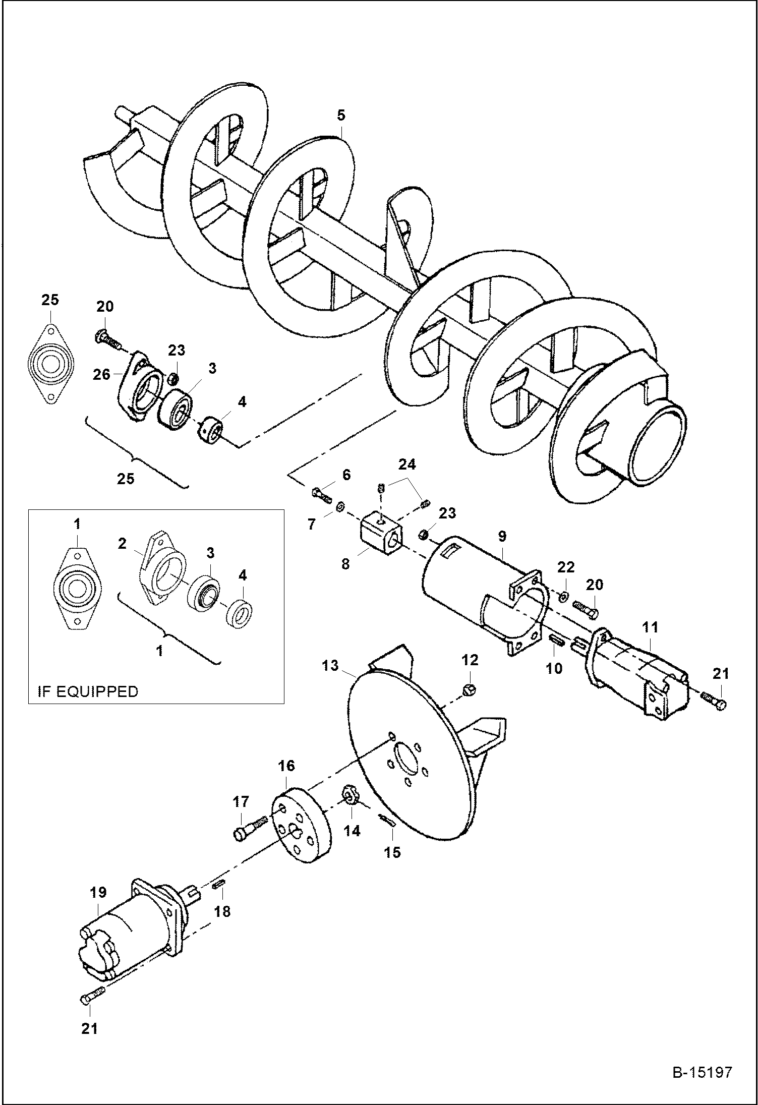 2118 И 2418 РОТОРНЫЙ СНЕГООЧИСТИТЕЛЬ (ВЕНТИЛЯТОР И ГРУППА ШНЕКОВ)