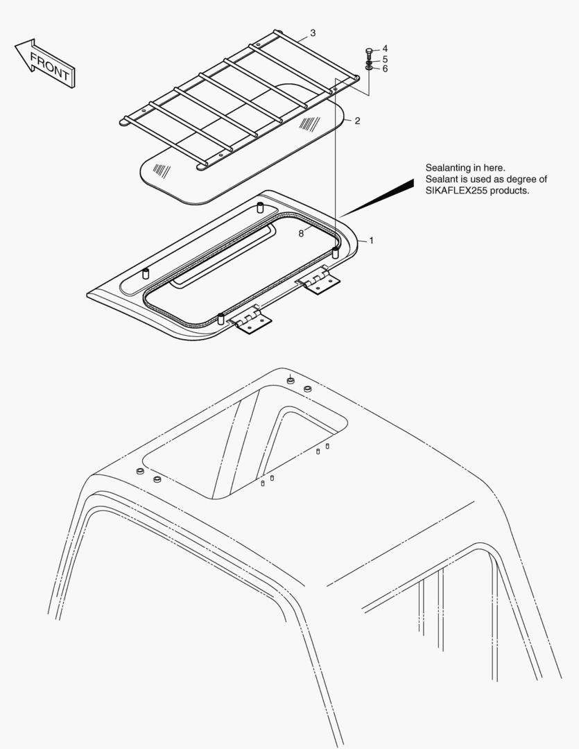 Спецтехника 6530 SUN ROOF ASS`Y [1318~]