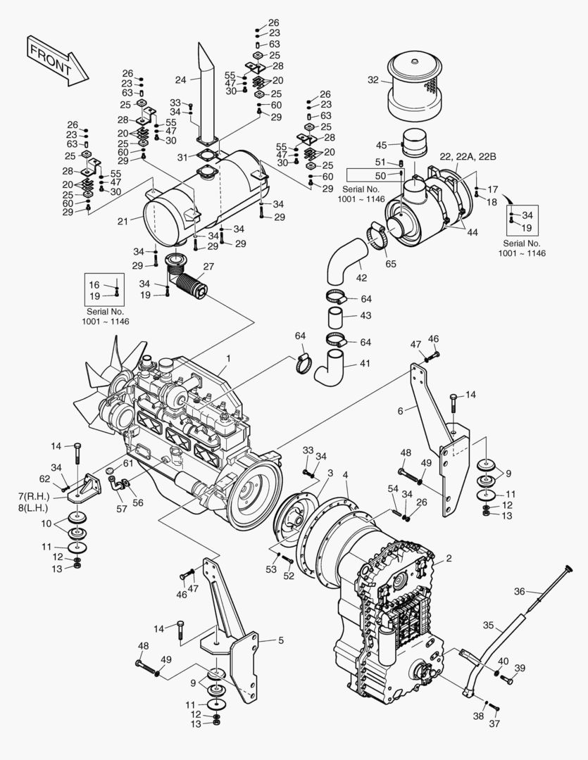 МОНТАЖ ДВИГАТЕЛЯ