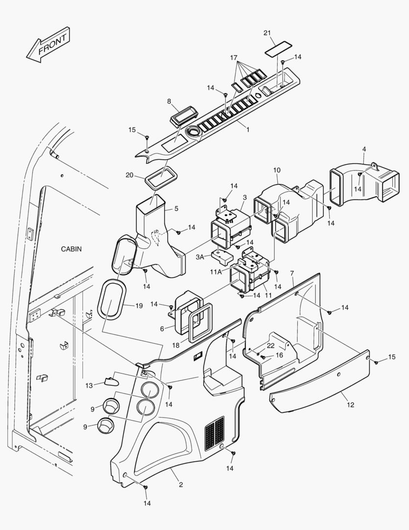 БОКОВАЯ КРЫШКА - ТРУБОПРОВОД