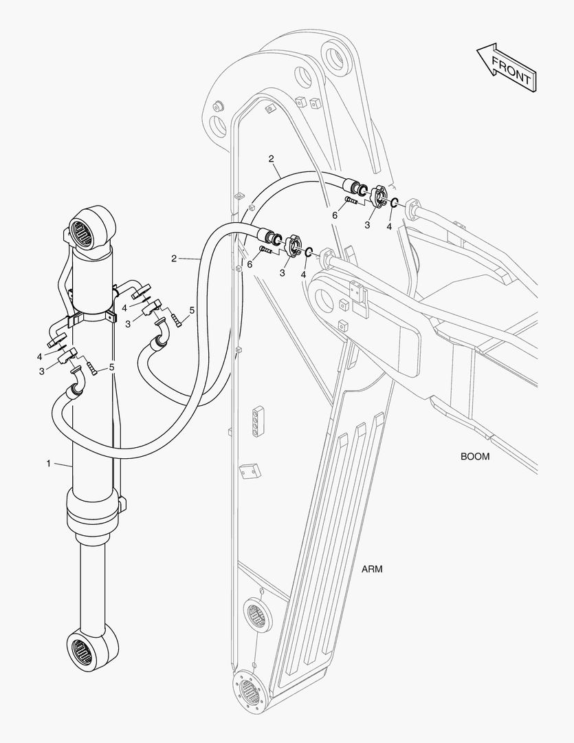 ГИДРОСИСТЕМА РУКОЯТИ - РУКОЯТЬ 2.6 м