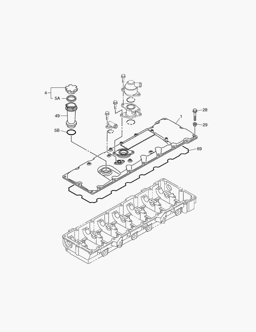 КРЫШКА ГОЛОВКИ ЦИЛИНДРА