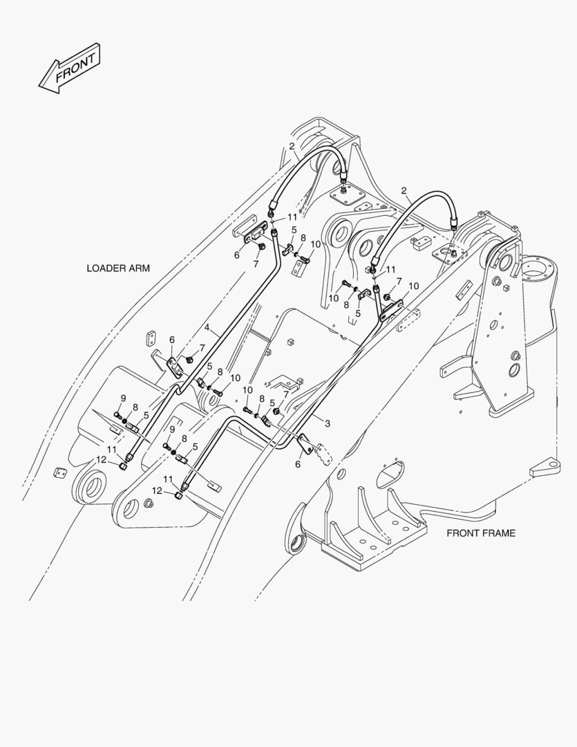 БЫСТРОСЪЕМНАЯ МУФТА ТРУБОПРОВОДА- ДЛИННАЯ СТРЕЛА