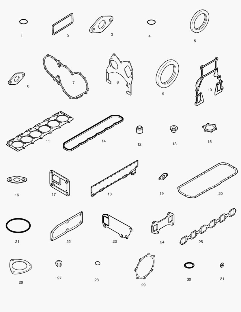 019 OVER HAUL GASKET KIT-ALL [2001~2016]