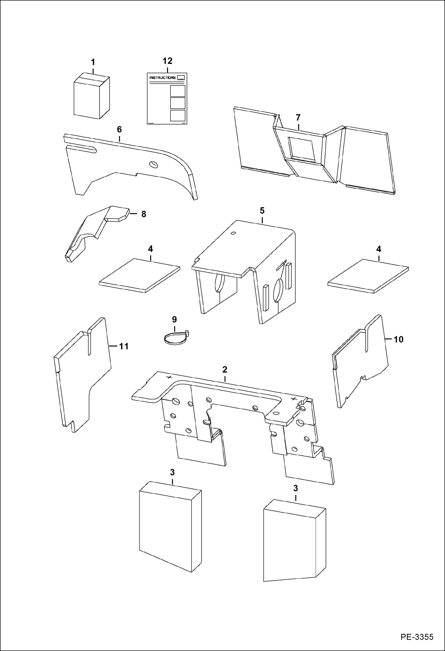 Схема КОМПЛЕКТ ДЕТАЛЕЙ СИСТЕМЫ ШУМОПОДАВЛЕНИЯ (МНОГОРЕЖИМНЫЙ ДЖОЙСТИК УПРАВЛЕНИЯ)