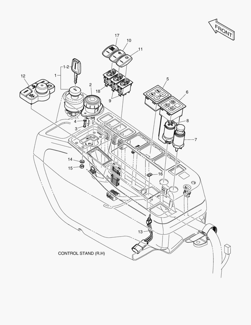 ЭЛЕКТРИЧЕСКИЕ ЗАПЧАСТИ - ПУЛЬТ УПРАВЛЕНИЯ