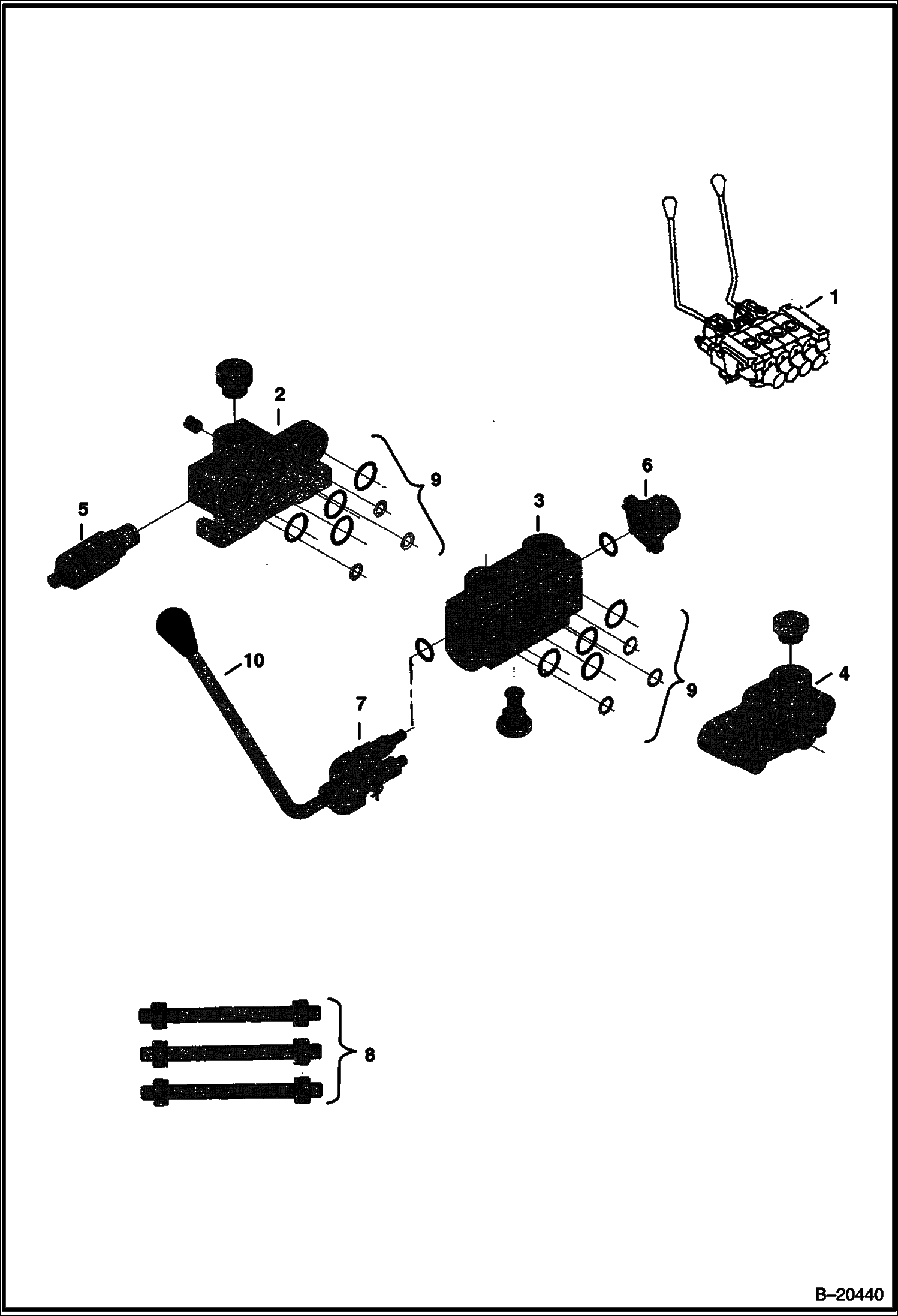 ЭКСКАВАТОР-ПОГРУЗЧИК (РЕГУЛИРУЮЩИЙ КЛАПАН) (406 631000101 - 10000) (506 631100101 - 10000)