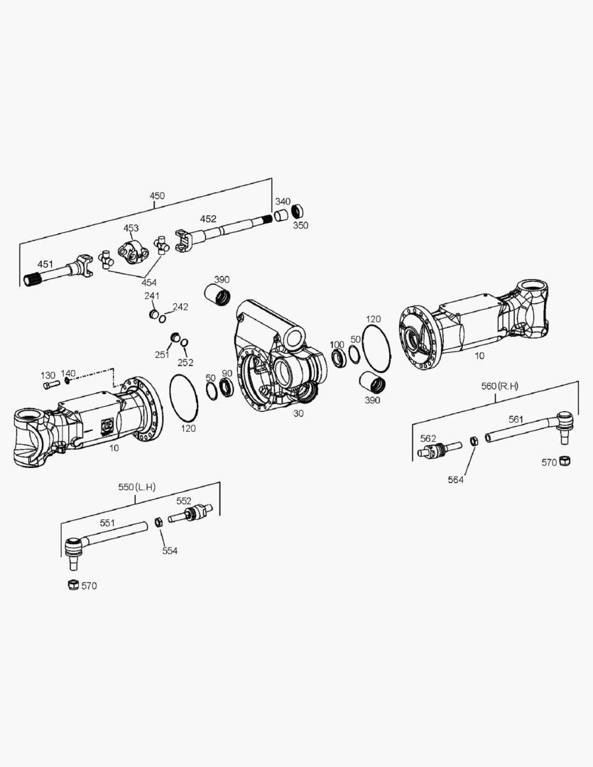 Спецтехника 4600 AXLE CASING - FRONT AXLE [5001~7129] - главное фото
