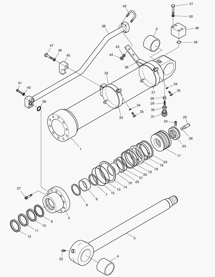 Спецтехника 4340 ARM CYLINDER - ARM 2.3m (ARTI. BOOM) [5001~5593] - главное фото
