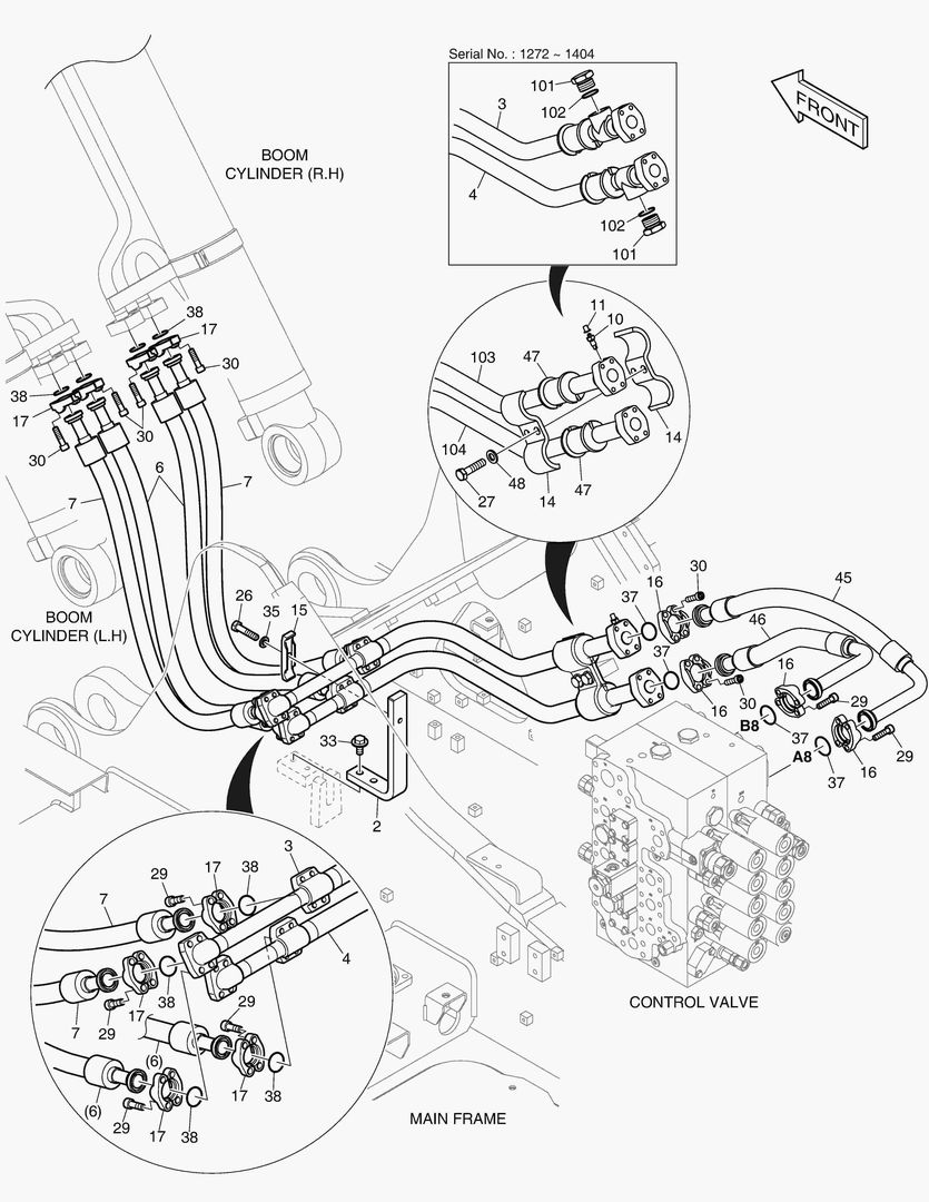 1291 MAIN PIPING(2) - BOOM [1272~]