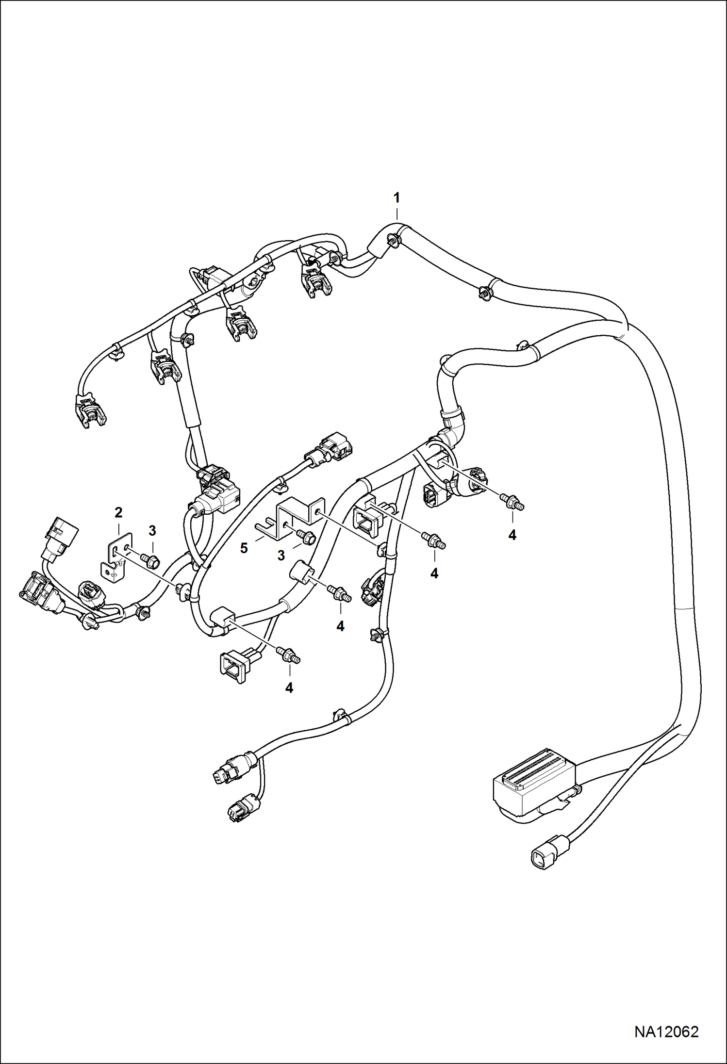 ГЛАВНЫЙ ЖГУТ ПРОВОДОВ БЛОКА УПРАВЛЕНИЯ ДВИГАТЕЛЕМ