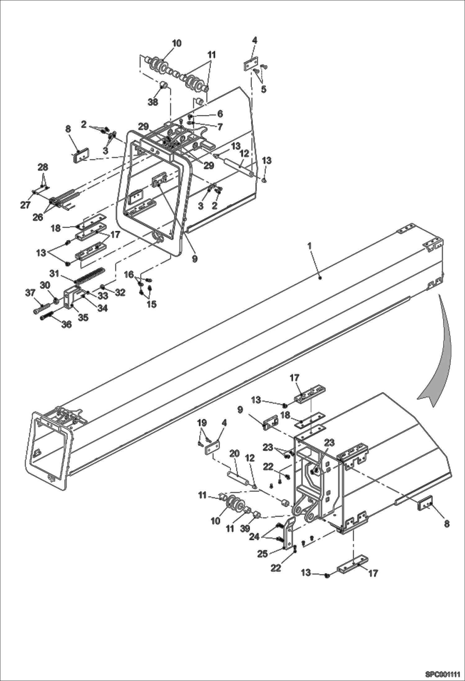 ПЕРВАЯ ПРОМЕЖУТОЧНАЯ СТРЕЛА (СЕРИЙНЫЙ НОМЕР A8GB11001 И ВЫШЕ)