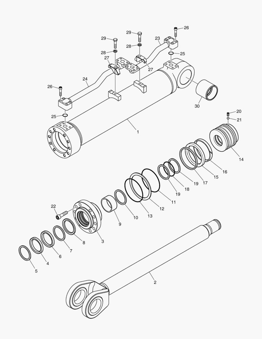 3751 LIFT CYLINDER-L.H