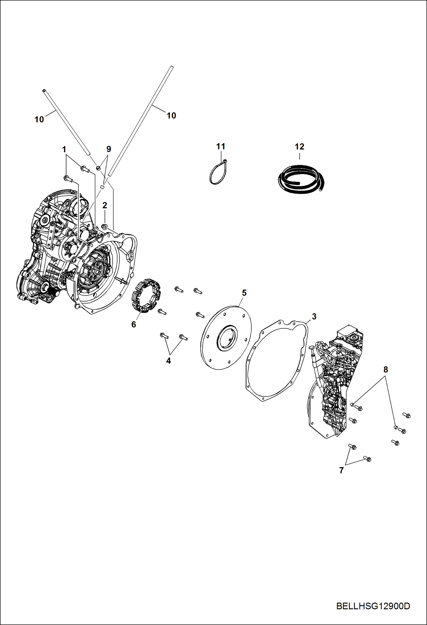 ПРИВОДНОЙ МЕХАНИЗМ, МУФТА ПРИВОДА И КАРТЕР СЦЕПЛЕНИЯ