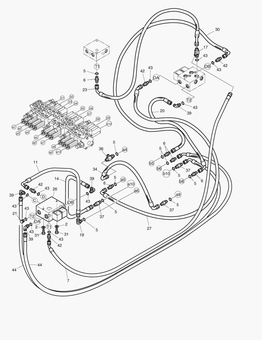 5460 PILOT PIPING(3) - BOOM SWING