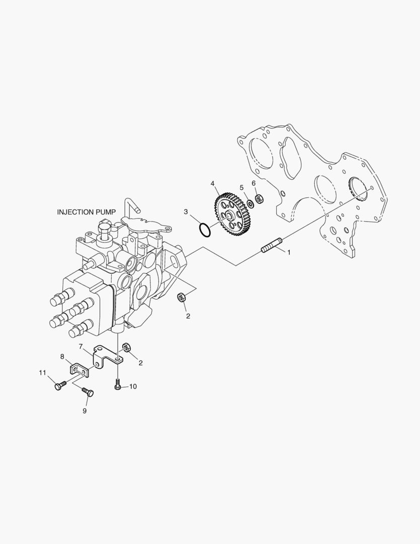 Спецтехника 027 INJECTION PUMP MOUNTING - главное фото
