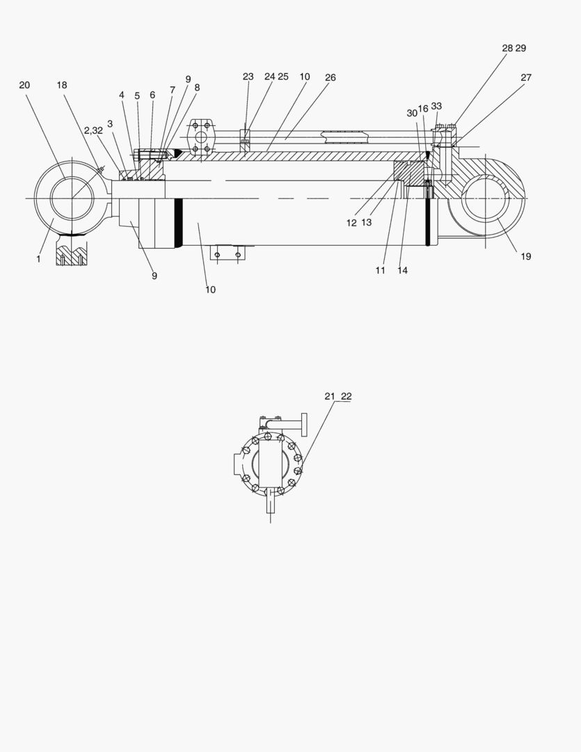 3380 BUCKET CYLINDER(TY)