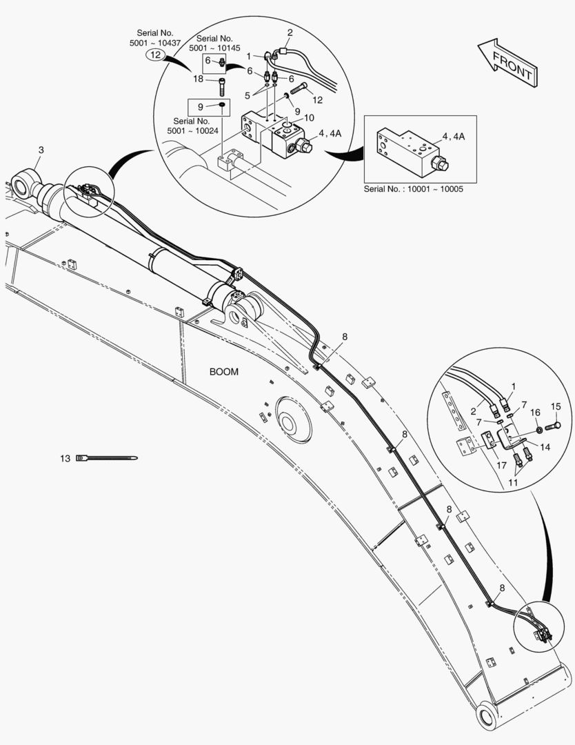 ГИДРОСИСТЕМА СТРЕЛЫ - КЛАПАН ЗАМКА РУКОЯТИ