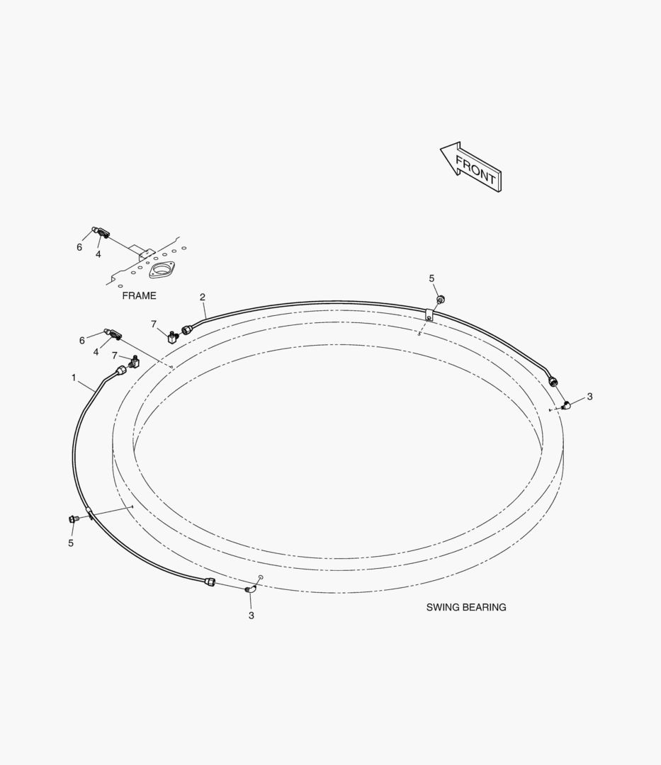 Схема ТРУБОПРОВОД СМАЗОЧНОЙ СИСТЕМЫ