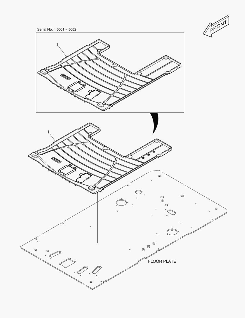 6170 FLOOR MAT - ONE PEDAL [5001~5093]