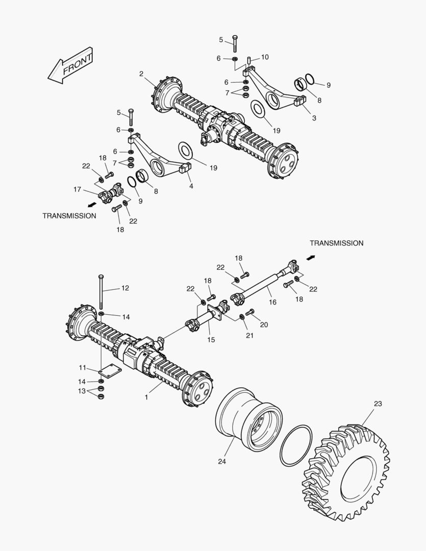 1155 AXLE & DRIVE SHAFT-STD.