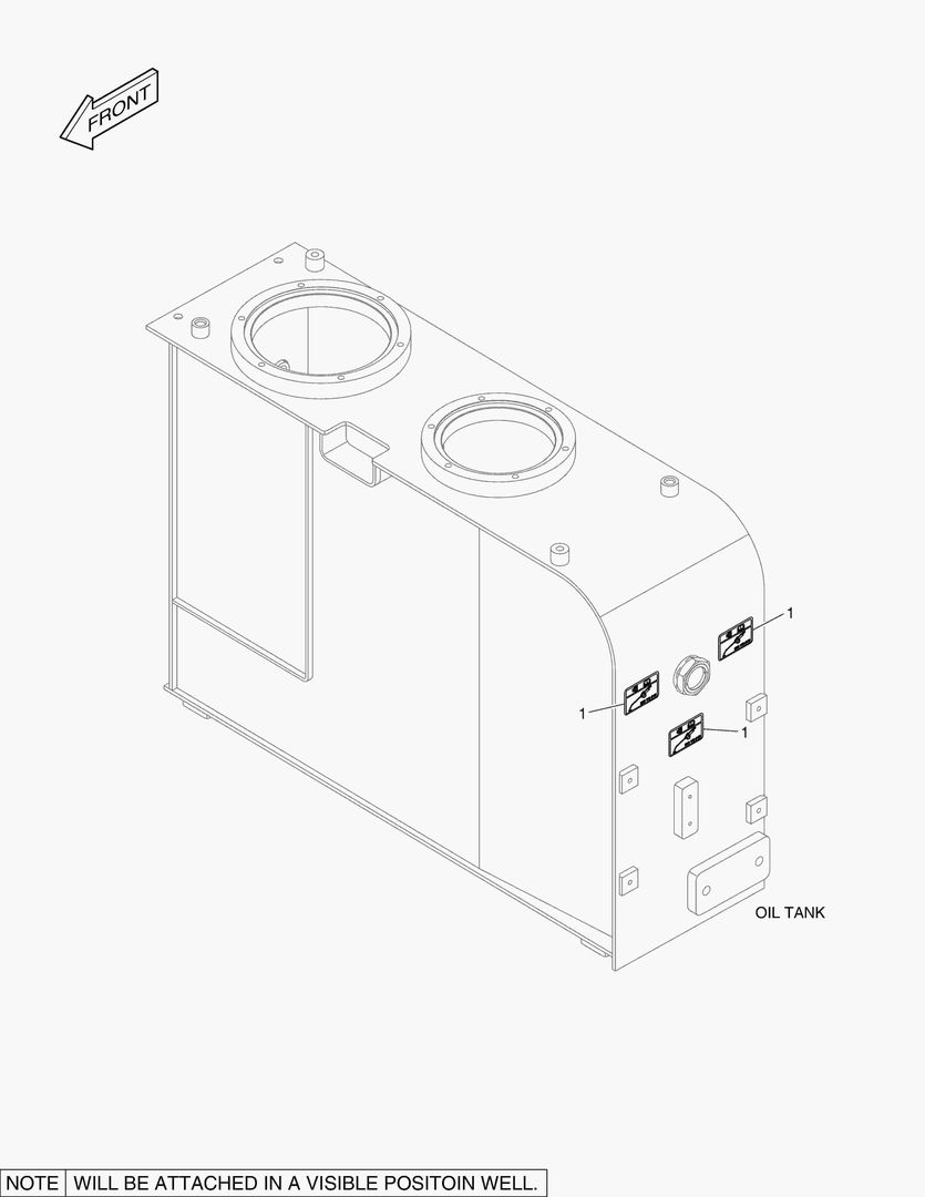 4340 DECAL - OIL CHECK