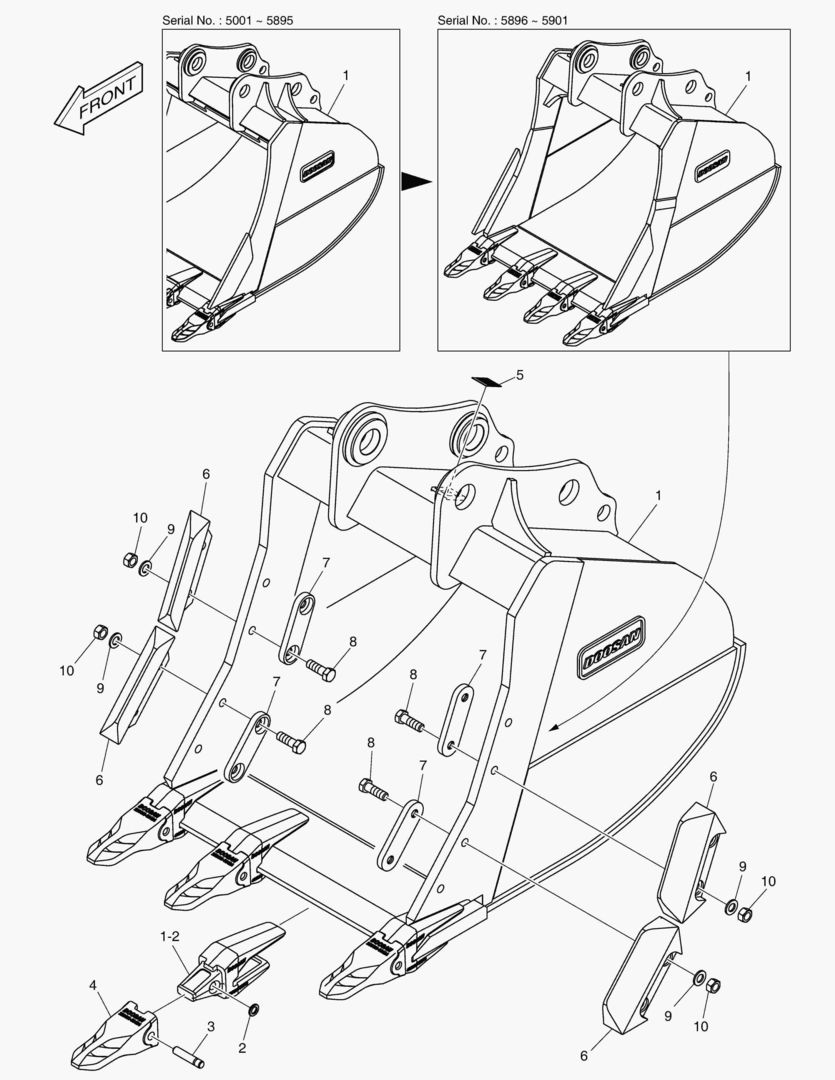 6740 BUCKET ASSВґY - 0.91mВі - S CLASS