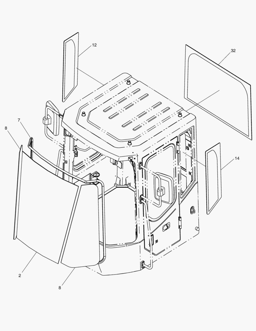 5520 CABIN(5) - GLASS;ROPS&Tinted Glass [10300~10627]