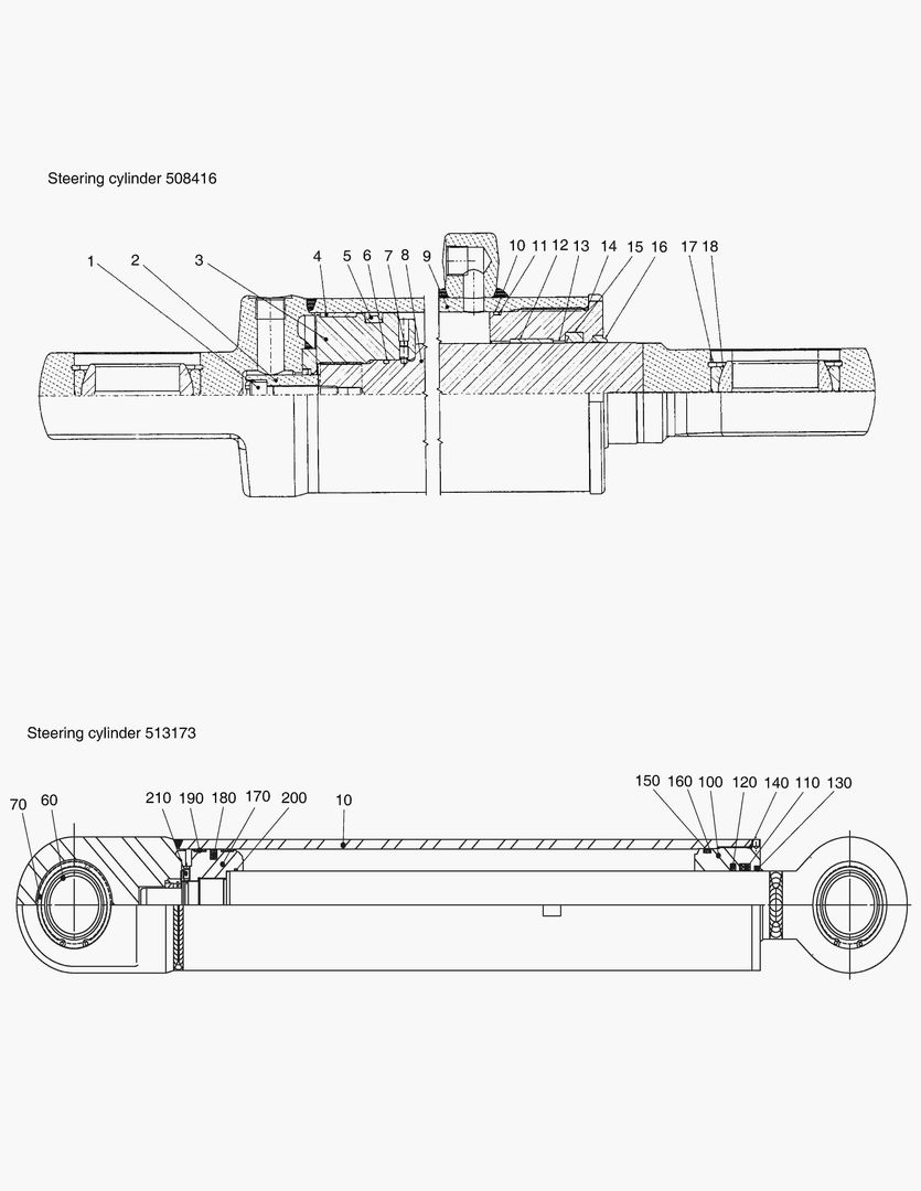 Схема РУЛЕВОЙ ЦИЛИНДР