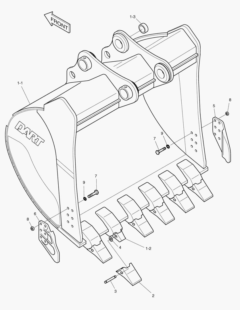 5552 BUCKET-2.85mВі(72`)-SIDE PIN