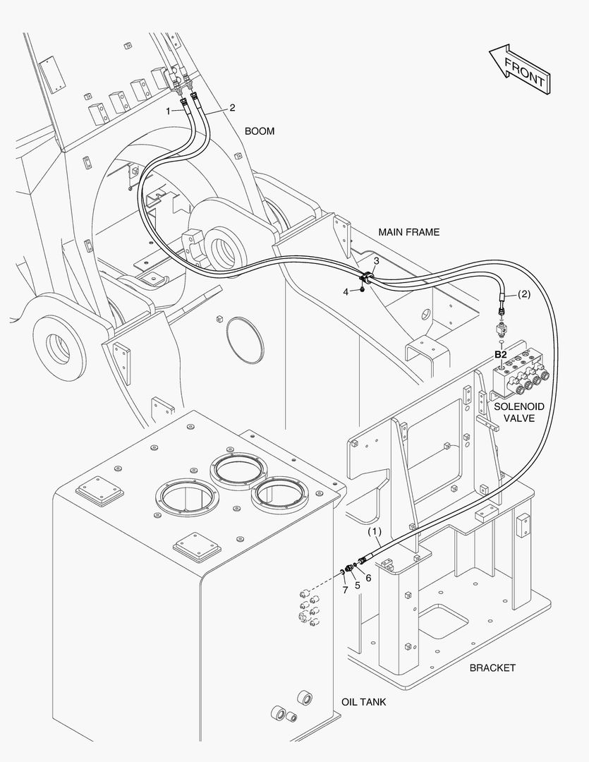 1440 PILOT PIPING(12) - ARM LOCK VALVE