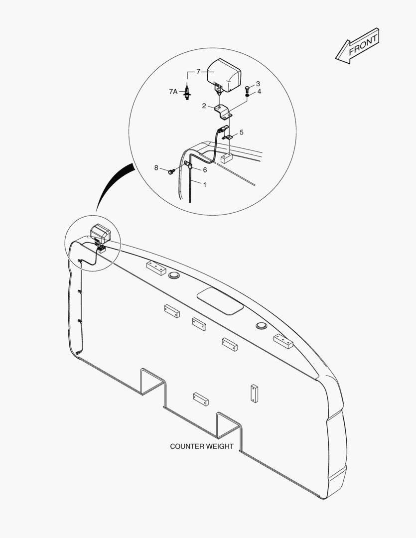 РАБОЧАЯ ФАРА - ЗАДНИЙ