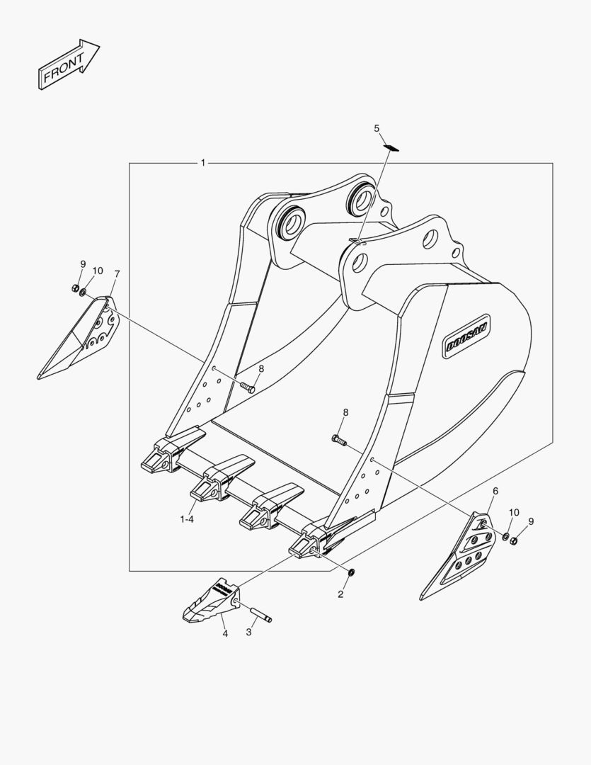 6395 BUCKET ASS`Y - 2.07mВі - H CLASS