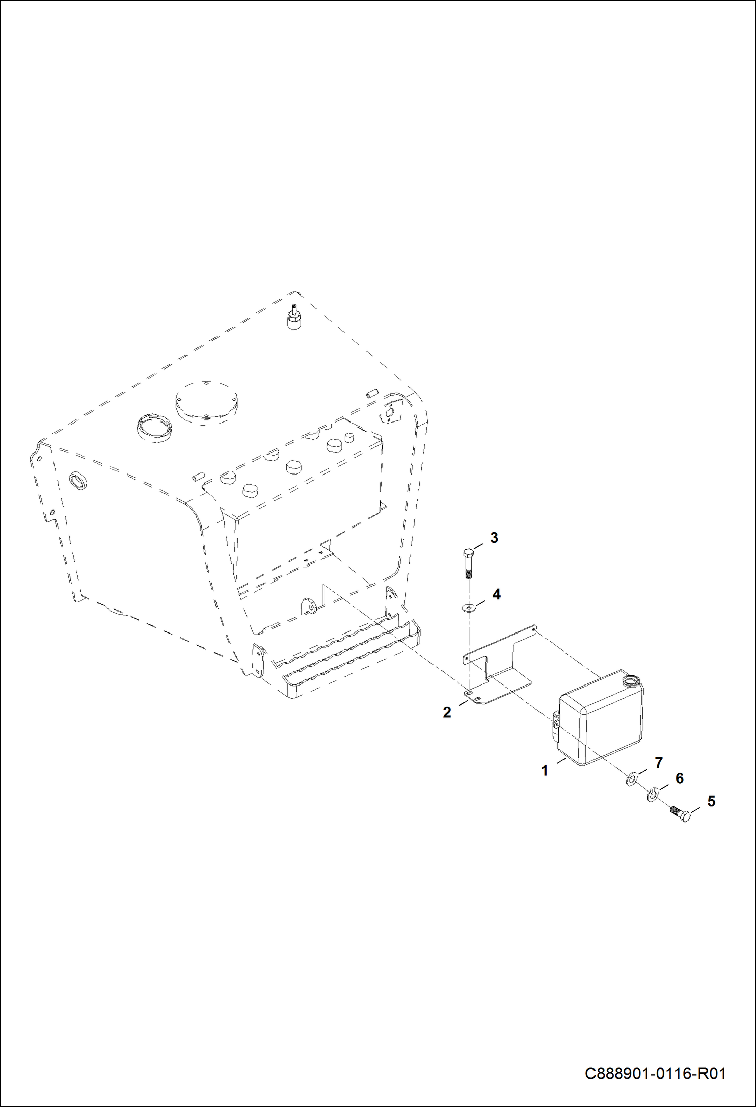 Схема БАЧОК СТЕКЛООМЫВАТЕЛЯ
